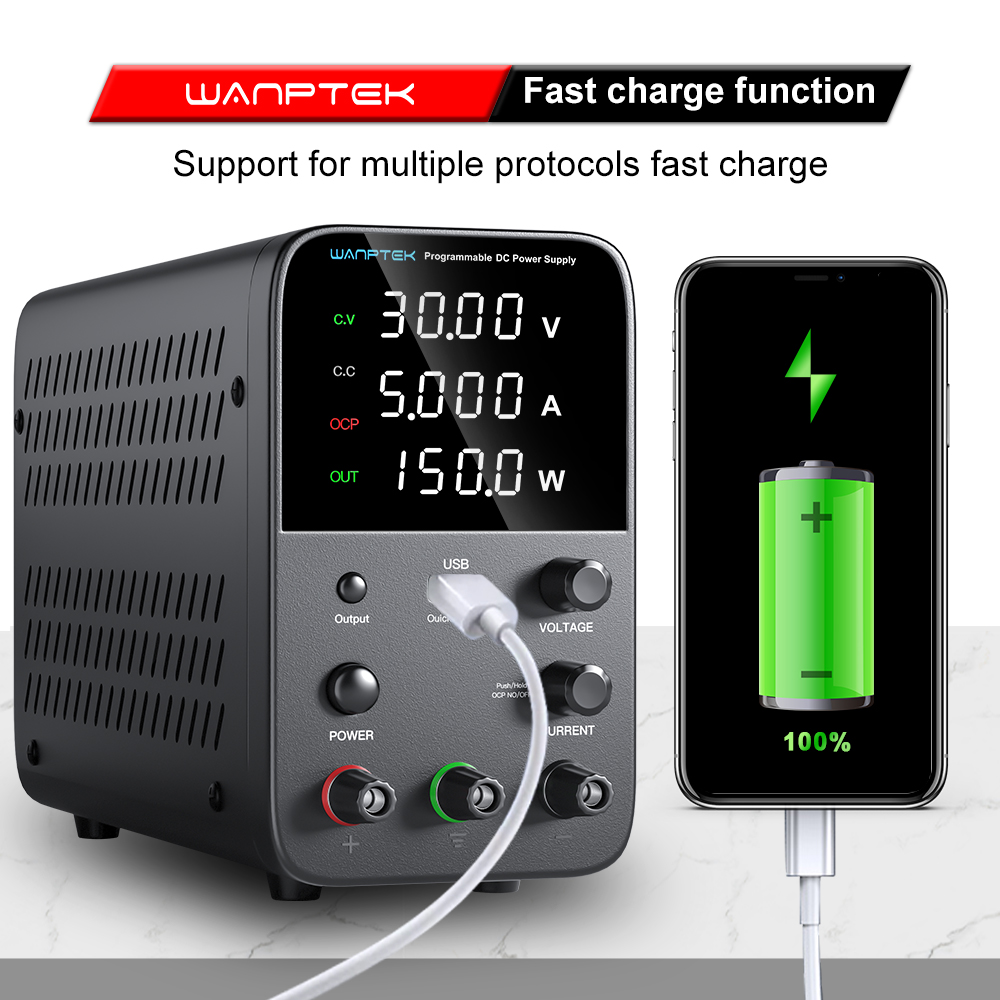 Wanptek Labor-Stromversorgung  – Programmable Dc Power Supply 60V 5A Bewertung und Preis